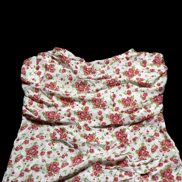 Plus Floral Corset Bandeau Dress - Picture 3 of 9